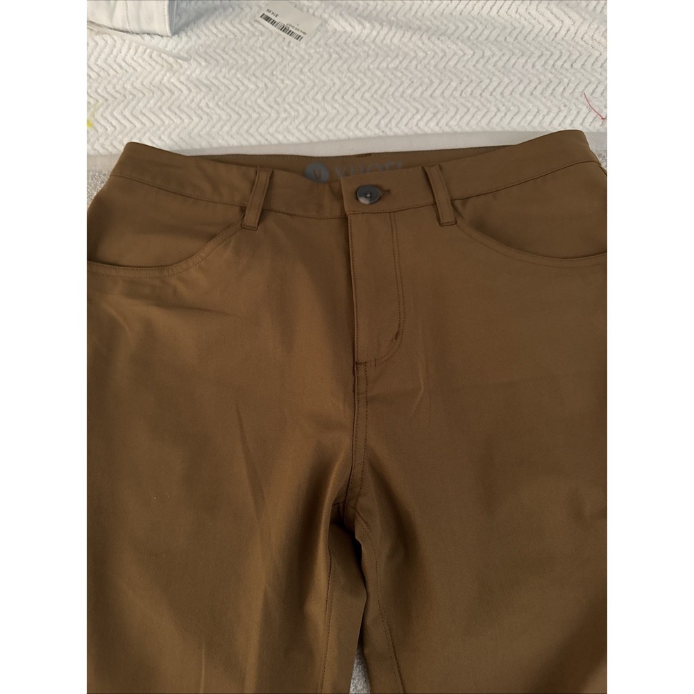 Vuori Mens Pant Athletic Slim Fit 30 Brown V430 Stretch NWOT
